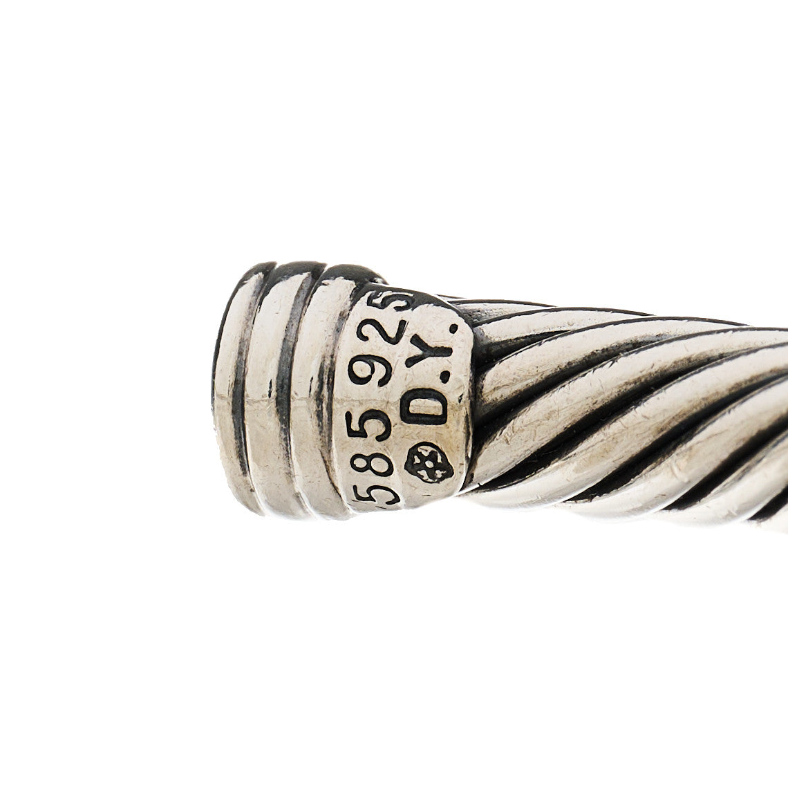 Sterling Silver 14K Yellow Gold 5mm X Station Cable Bracelet