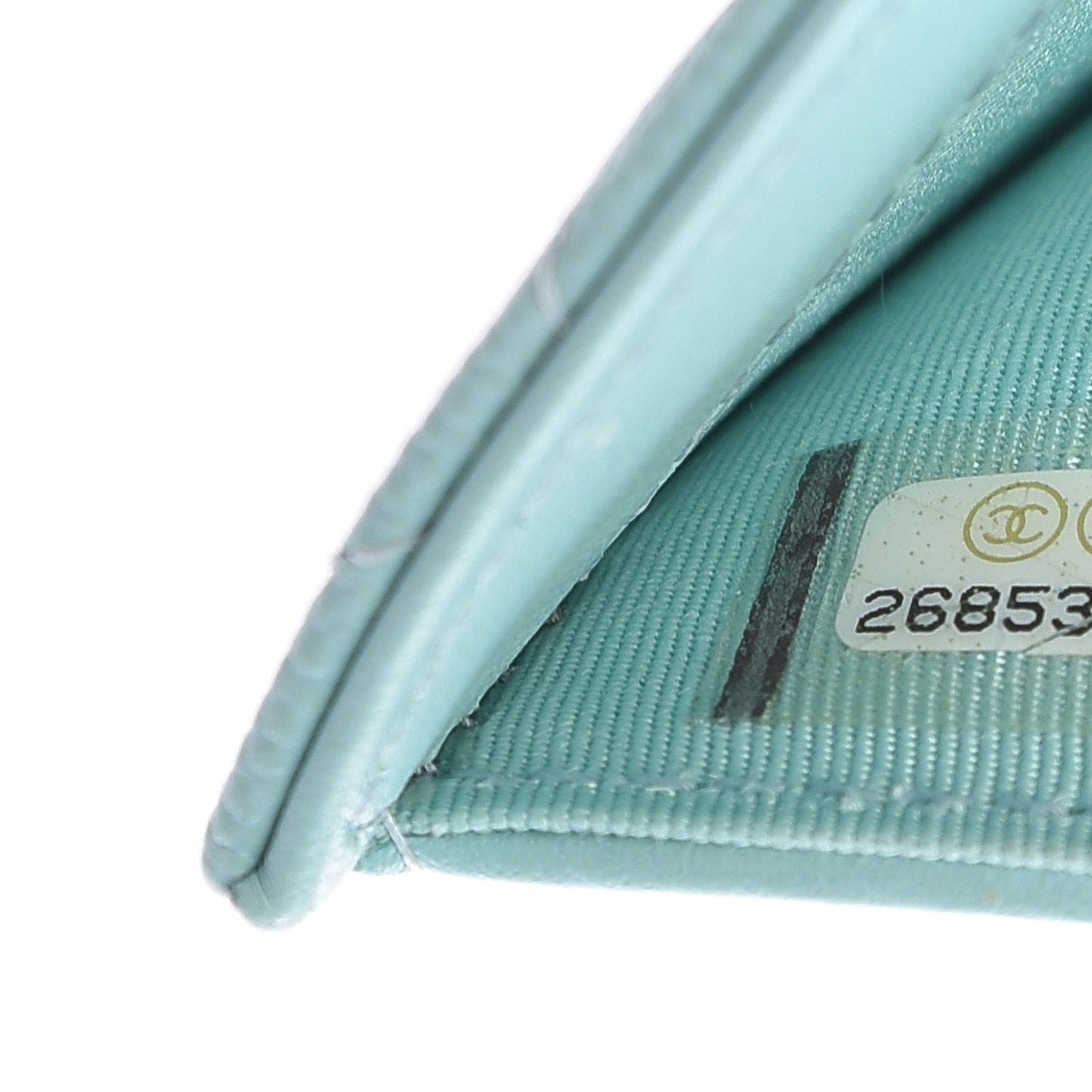 Caviar Quilted Medium Flap Wallet Light Blue