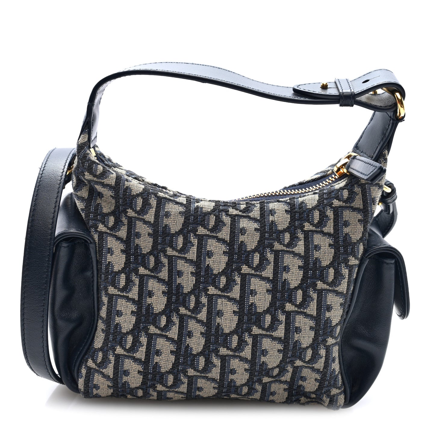 Oblique Jacquard Smooth Calfskin Mini D-Dream Blue