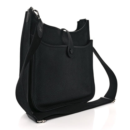 Hermes Taurillon Clemence Evelyne III GM Black 3 of 8
