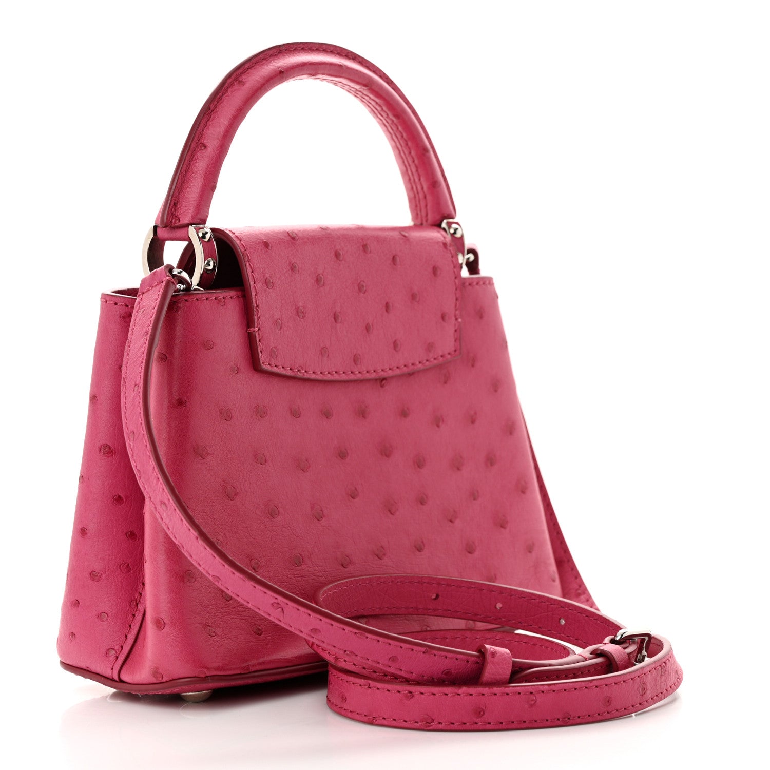 Louis Vuitton Ostrich Capucines Mini Fuchsia 3 of 11