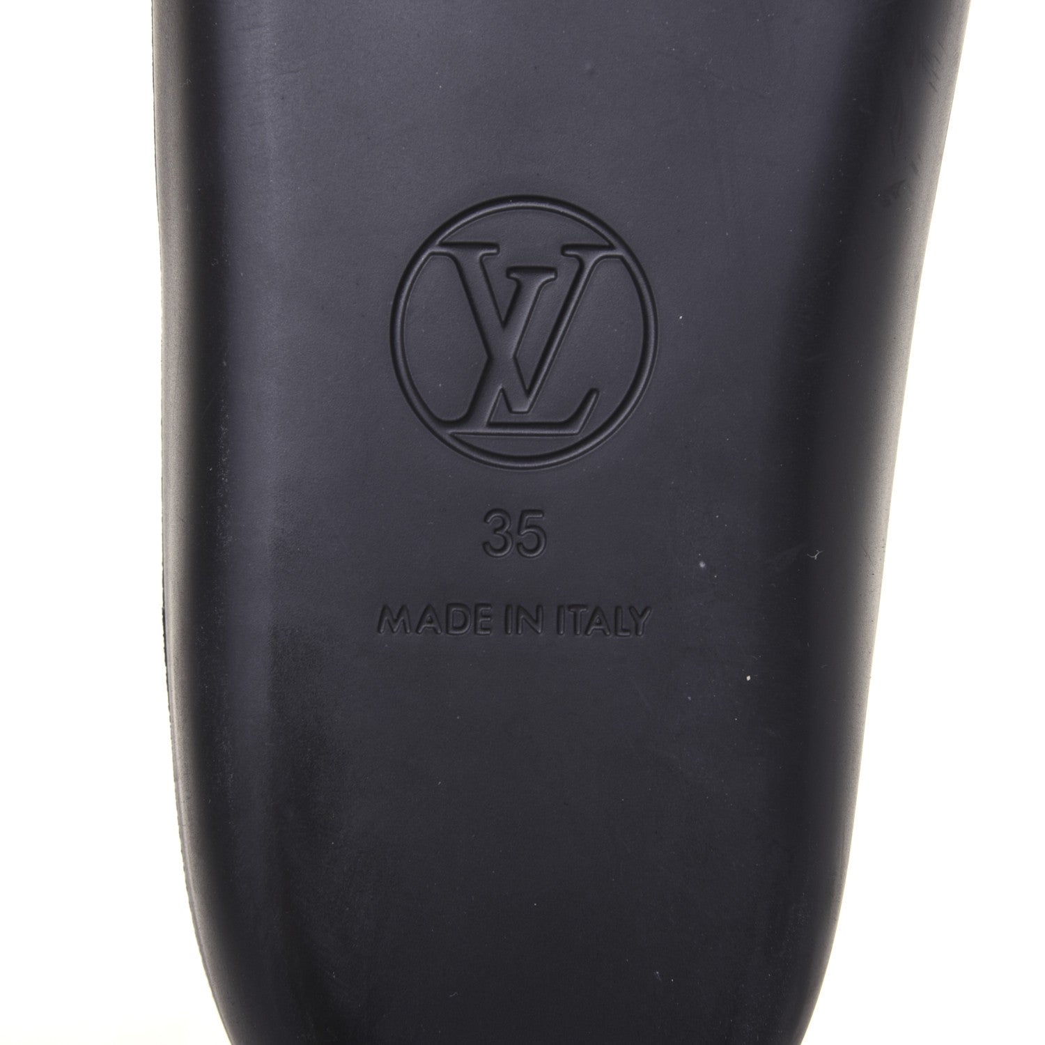 Louis Vuitton Metallic Calfskin Monogram Logo Sunbath Slide Sandals 35 6 of 10