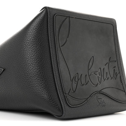 Christian Louboutin Calfskin Empire Spike Studded Mini Cabachic Bucket Bag Black 9 of 13