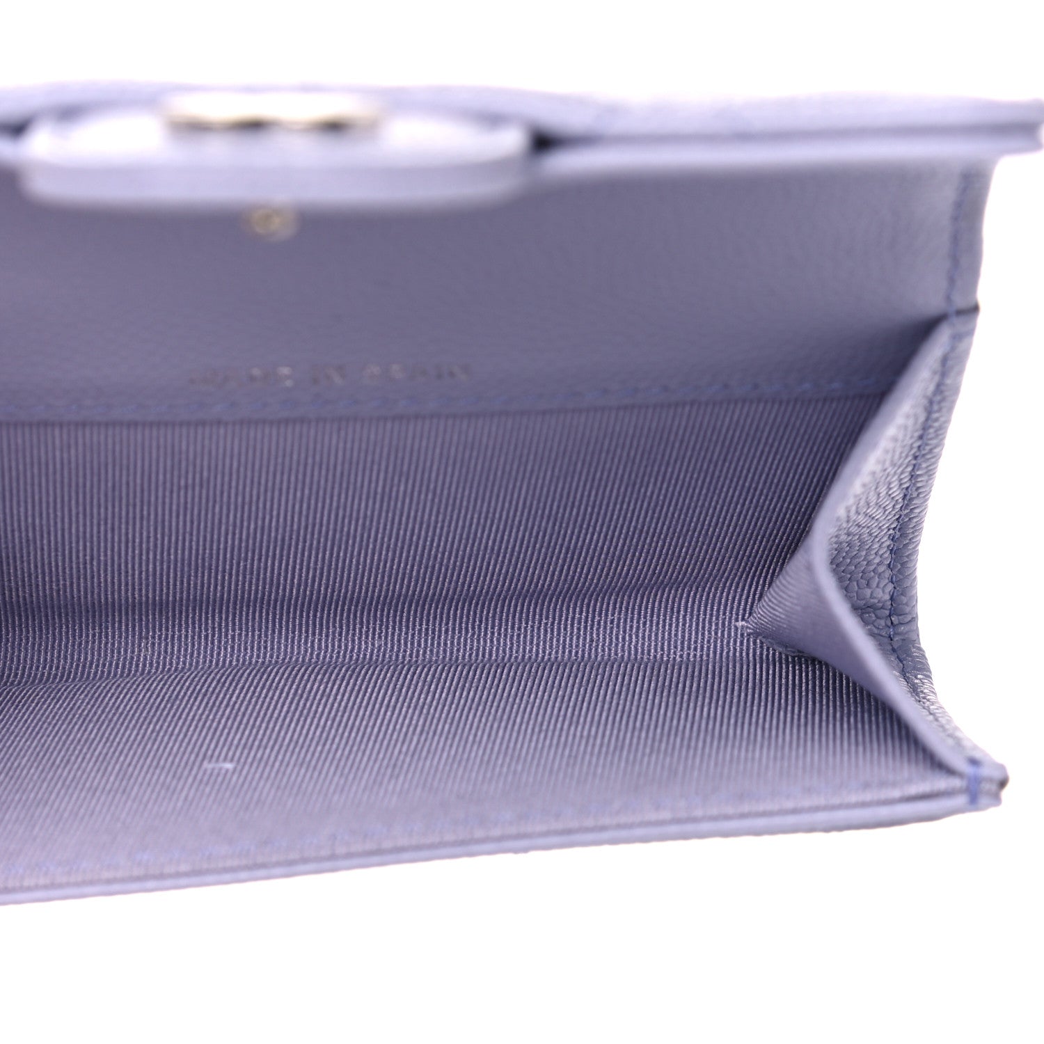 Chanel Caviar Quilted Flap Card Holder Wallet Light Purple 5 of 9