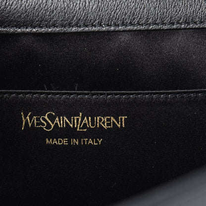 Saint Laurent Calfskin Monogram Large Belle De Jour Clutch Black 6 of 9