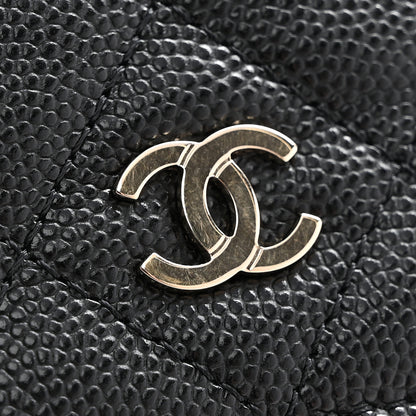 Chanel Caviar Quilted Zip Card Holder Wallet Black 8 of 8