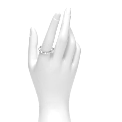 Van Cleef & Arpels 18K White Gold Medium Perlee Ring 62 10 2 of 5