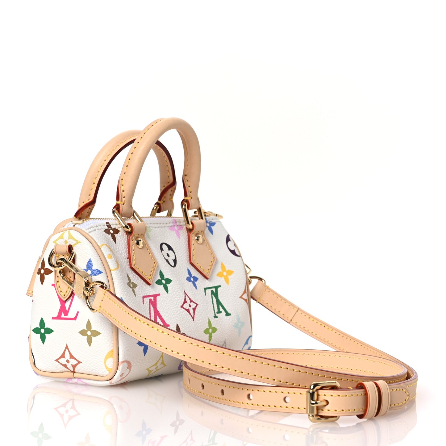 LV X TM Monogram Multicolor Nano Speedy White