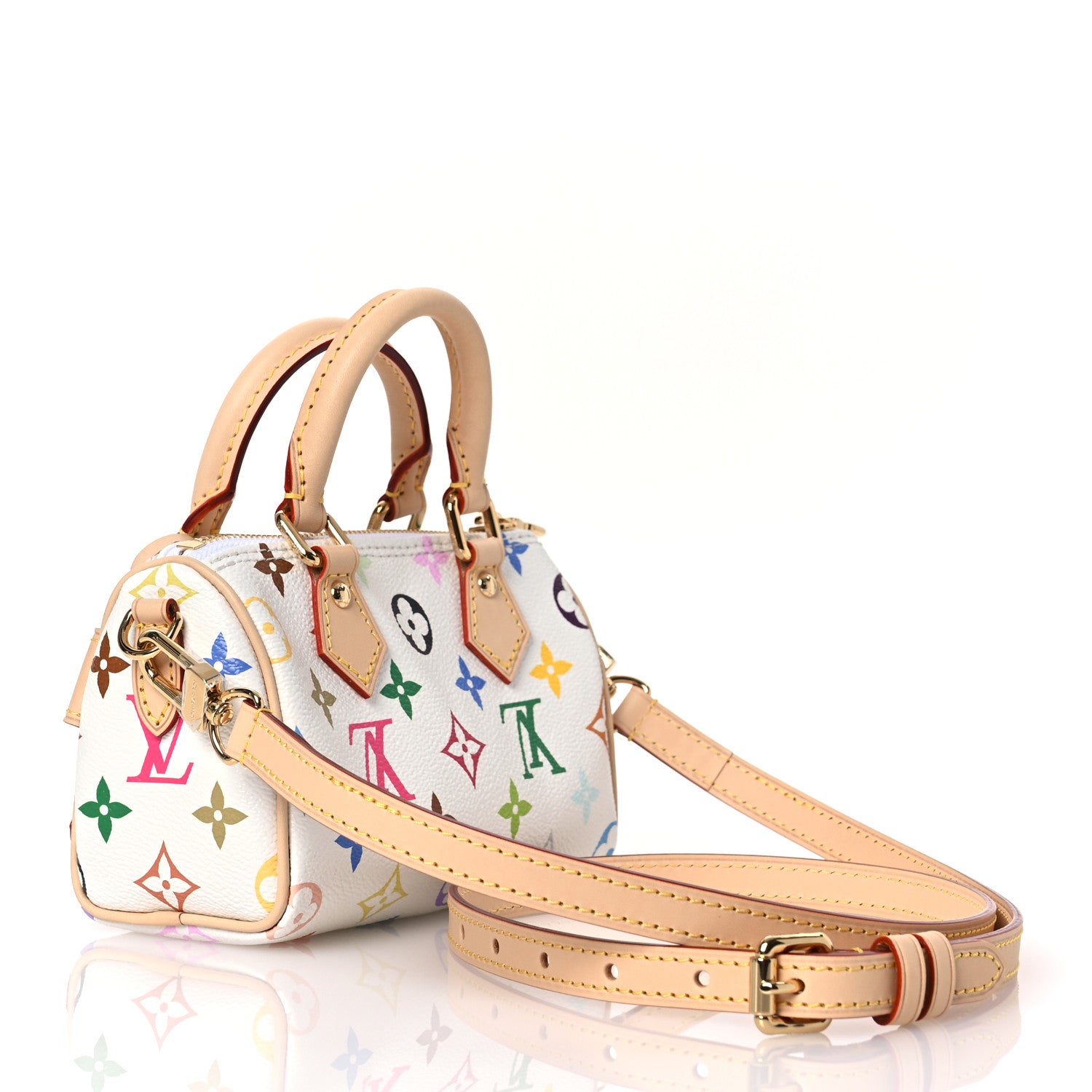 Louis Vuitton LV X TM Monogram Multicolor Nano Speedy White 3 of 11