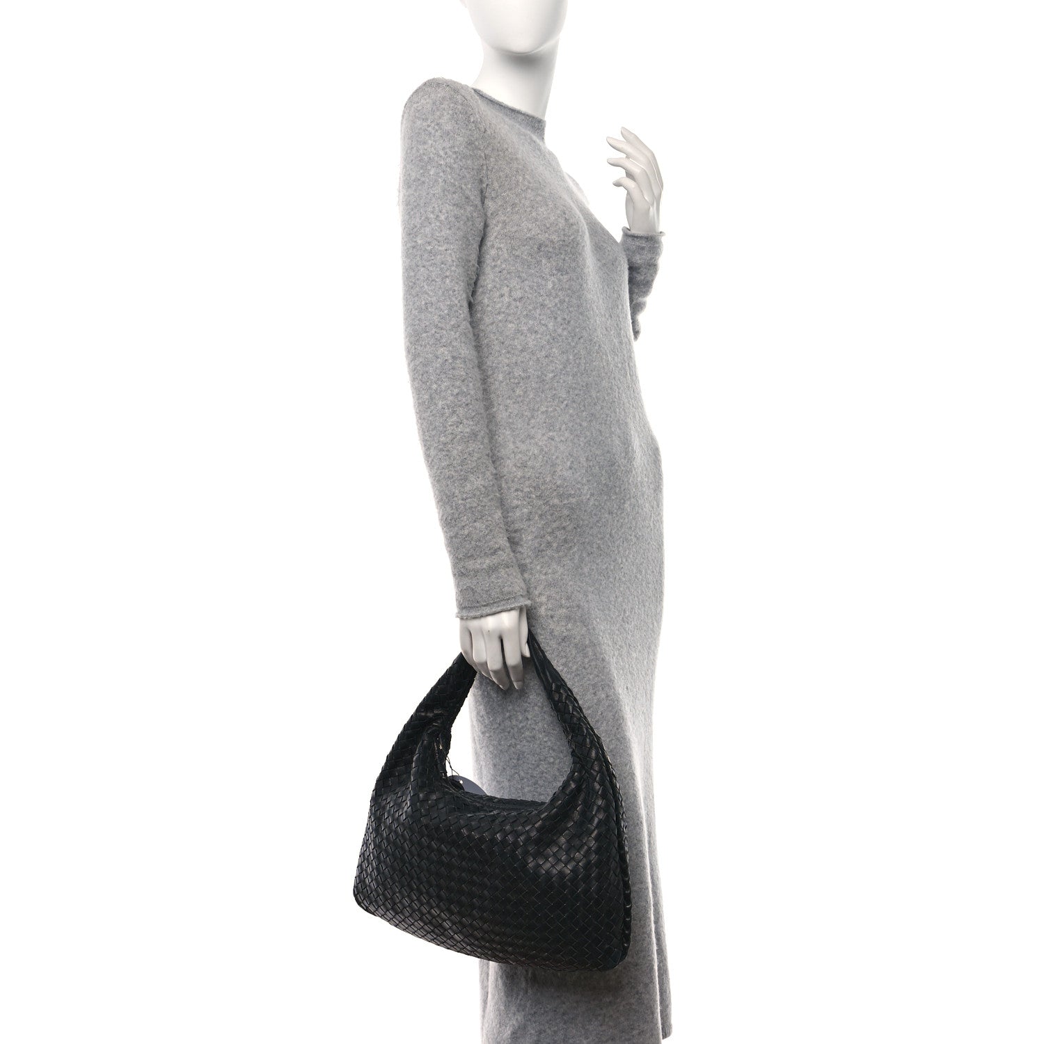 Bottega Veneta BOTTEGA VENETA Nappa Intrecciato Small Veneta Hobo Black 2 of 14