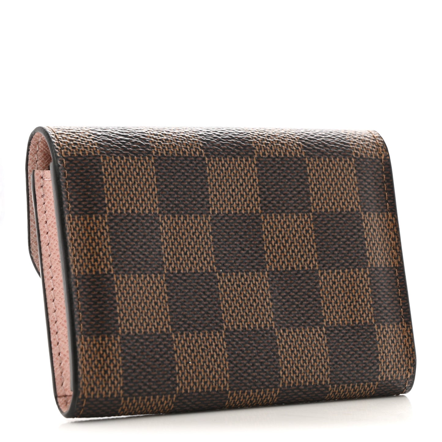 Damier Ebene Rosalie Coin Purse Rose Ballerine
