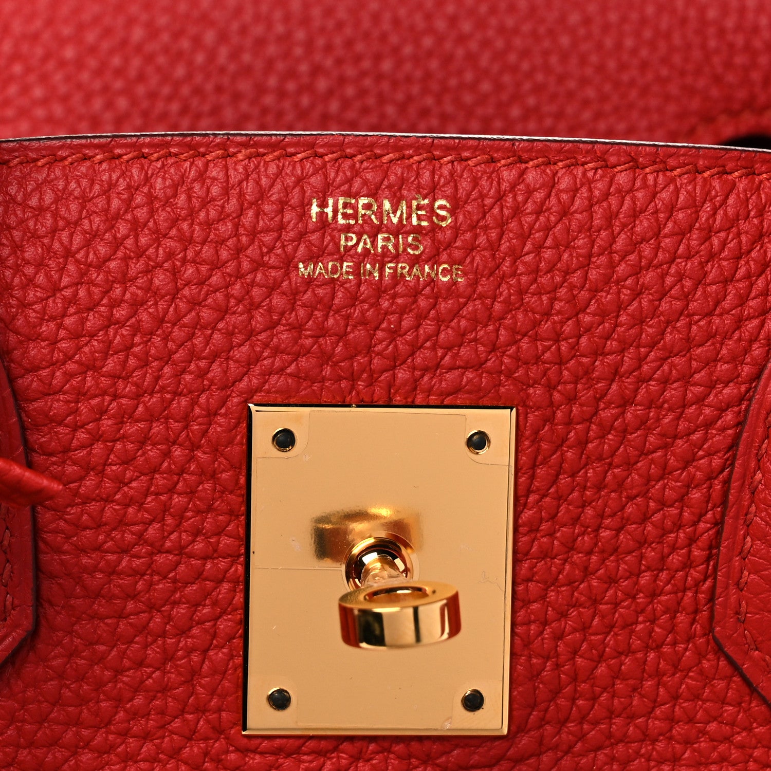 Hermes Togo Birkin 30 Vermillion 6 of 11