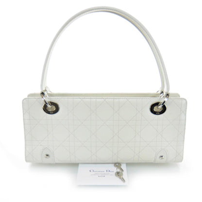Christian Dior Leather Cannage East West Lady Dior White 3 of 11
