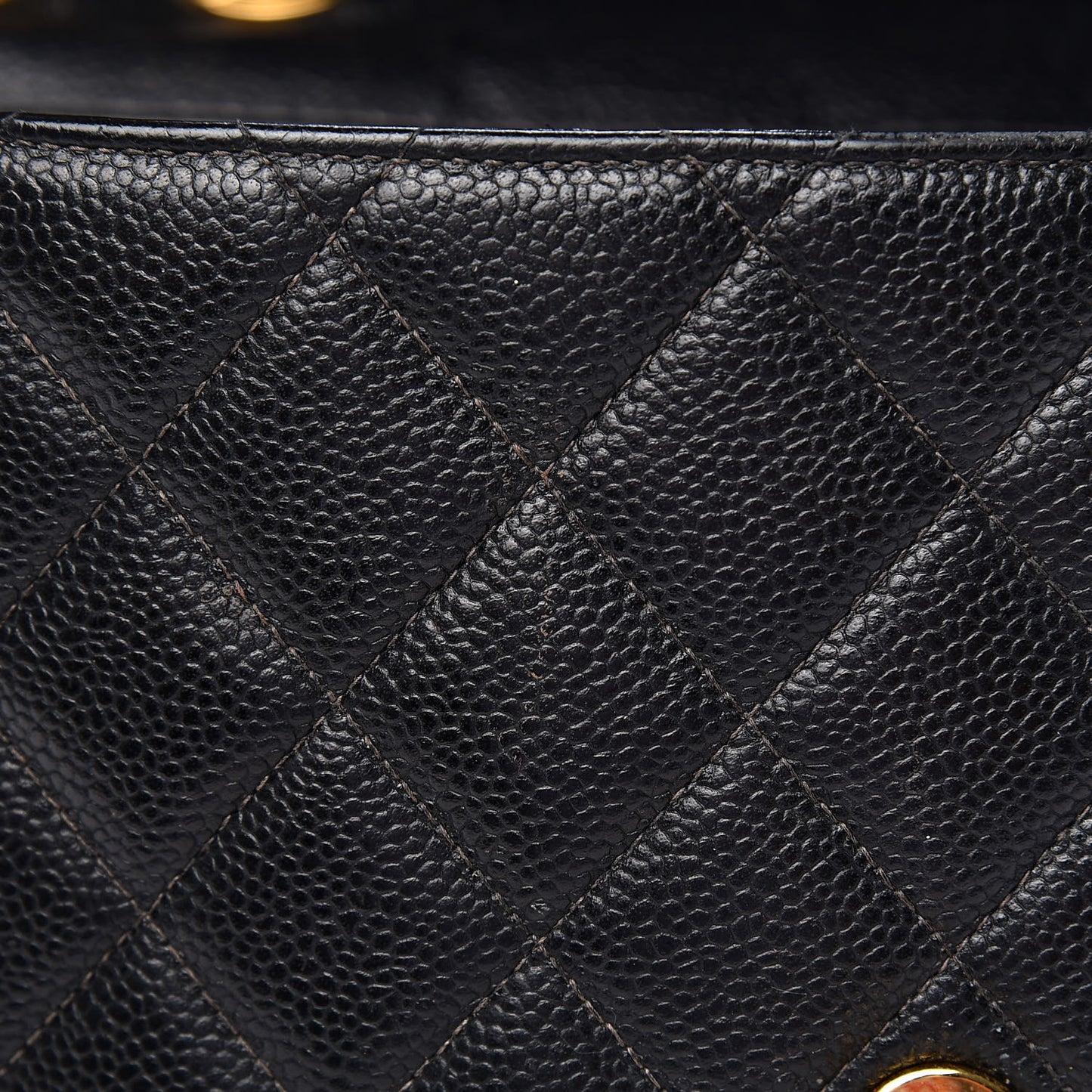 Caviar Quilted Jumbo Single Flap Black