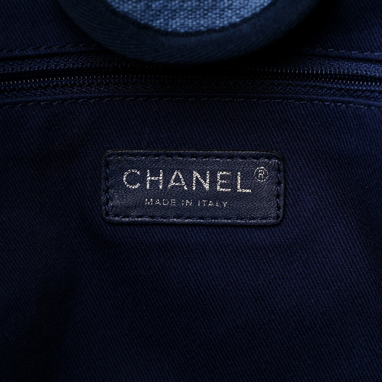 Canvas Medium Deauville Tote Blue