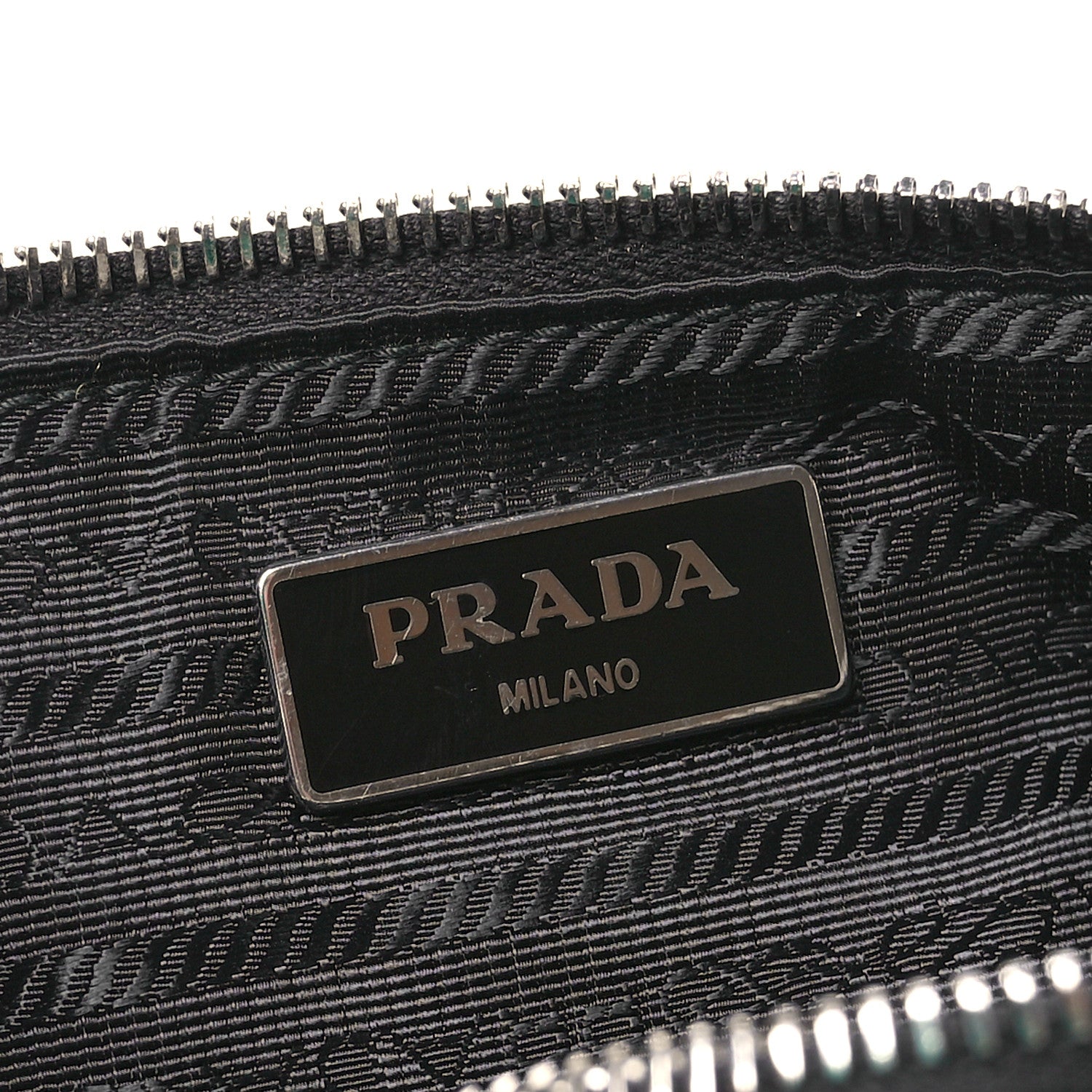 Prada Re-Nylon Saffiano Double Pouch Shoulder Bag Black 7 of 13