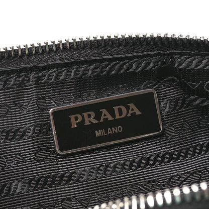 Prada Re-Nylon Saffiano Double Pouch Shoulder Bag Black 7 of 13