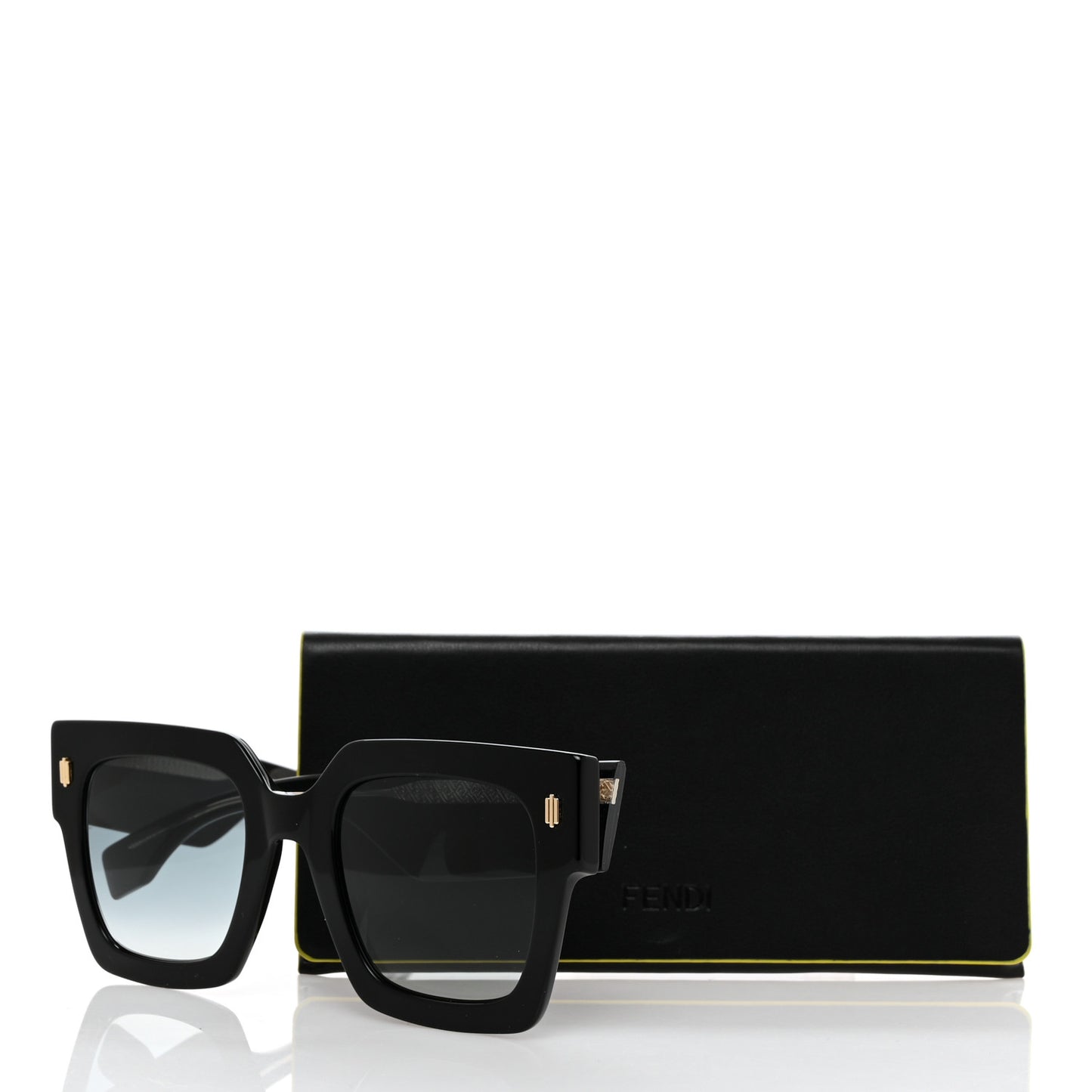 Acetate Fendi Roma Sunglasses FF 0457/G/S Black Blue