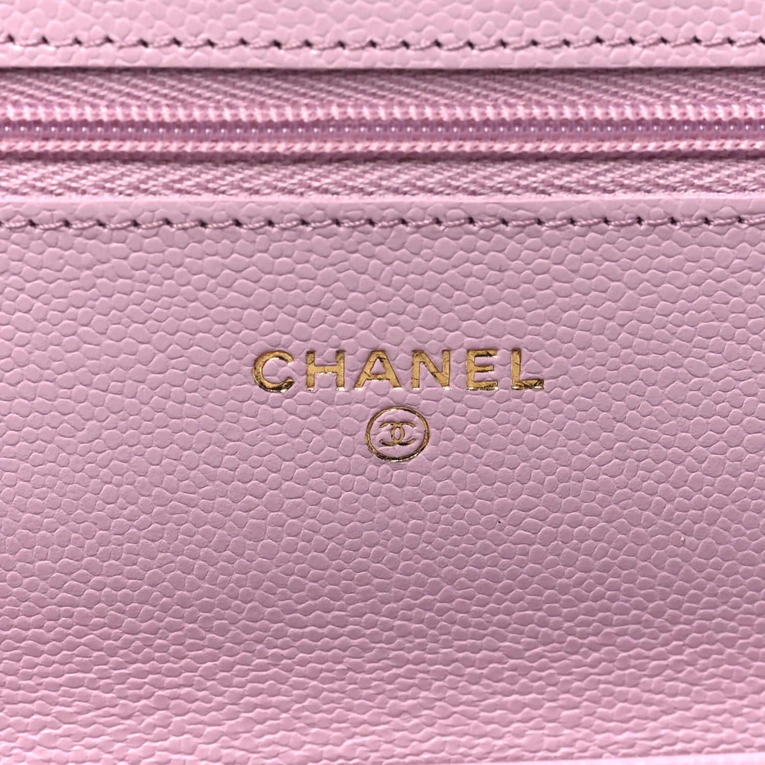 Chanel Caviar Quilted Wallet on Chain WOC Light Pink 6 of 12