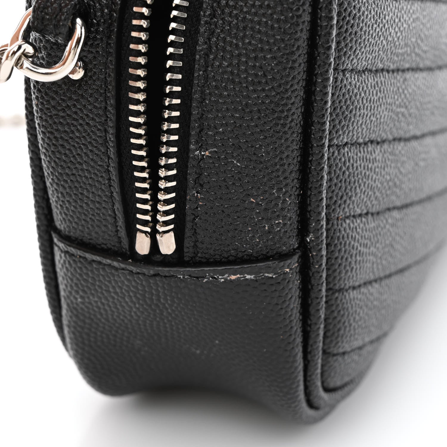 Saint Laurent Grain De Poudre Matelasse Monogram Mini Lou Camera Bag Black 11 of 11