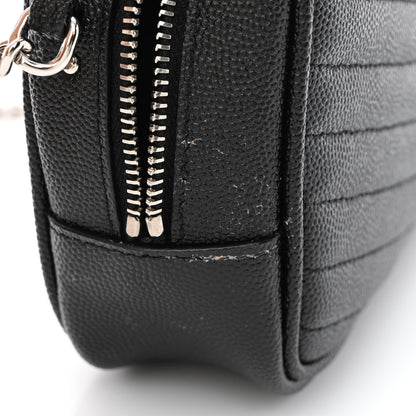Saint Laurent Grain De Poudre Matelasse Monogram Mini Lou Camera Bag Black 11 of 11