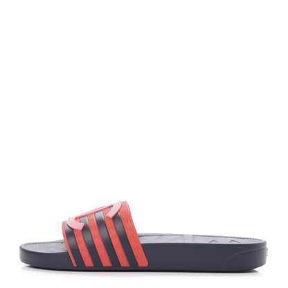 Chanel Rubber CC Flat Slide Sandals 39 Pink Red 1 of 9