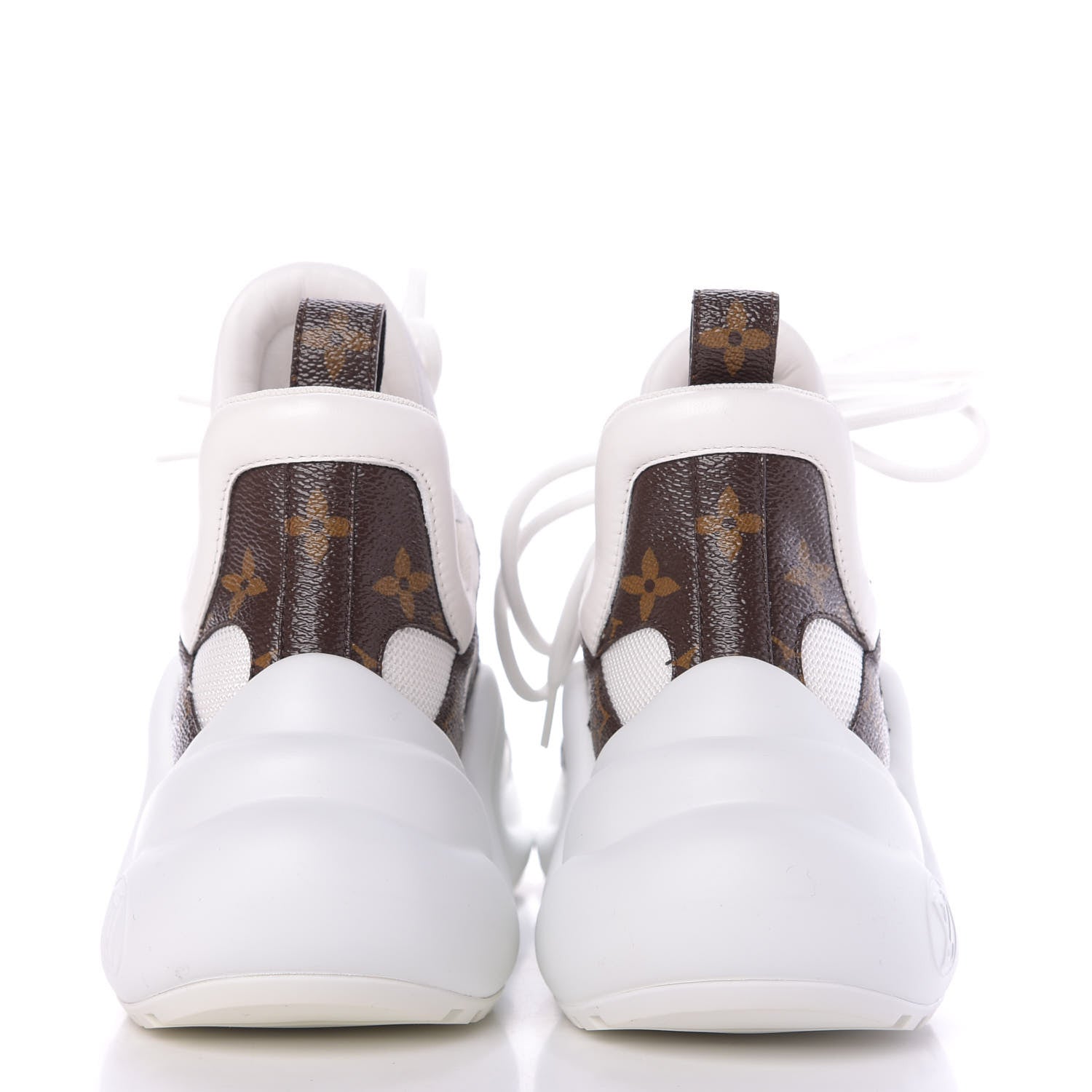 Louis Vuitton Patent Monogram LV Archlight Sneakers 37.5 White 8 of 9
