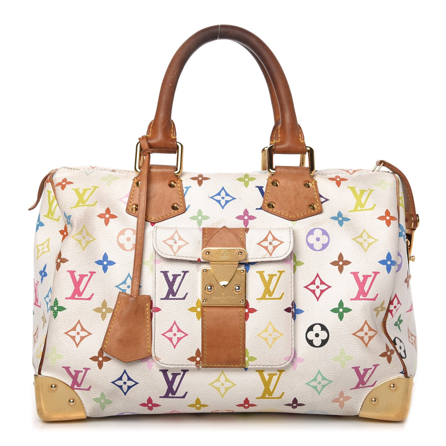 Monogram Multicolor Speedy 30 White