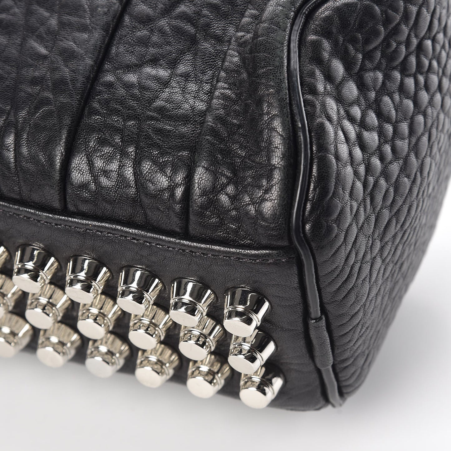 Pebbled Lambskin Mini Rockie Black Rhodium Hardware