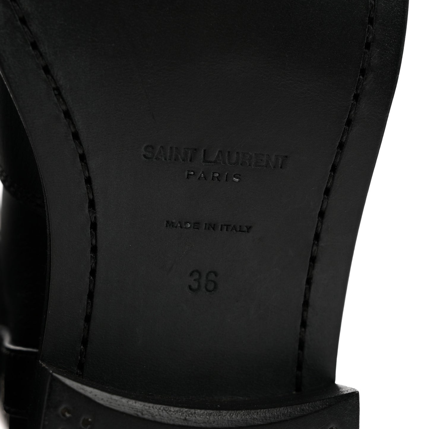 Calfskin Kate 105 Western Knee High Boots 36 Black