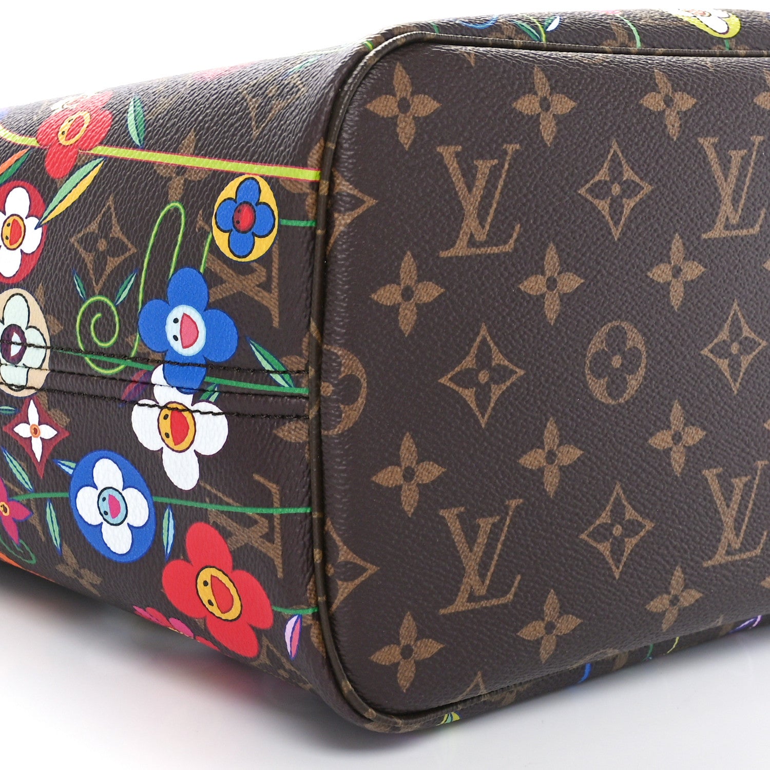 Louis Vuitton LV X TM Monogram Flowers Neverfull MM 9 of 11
