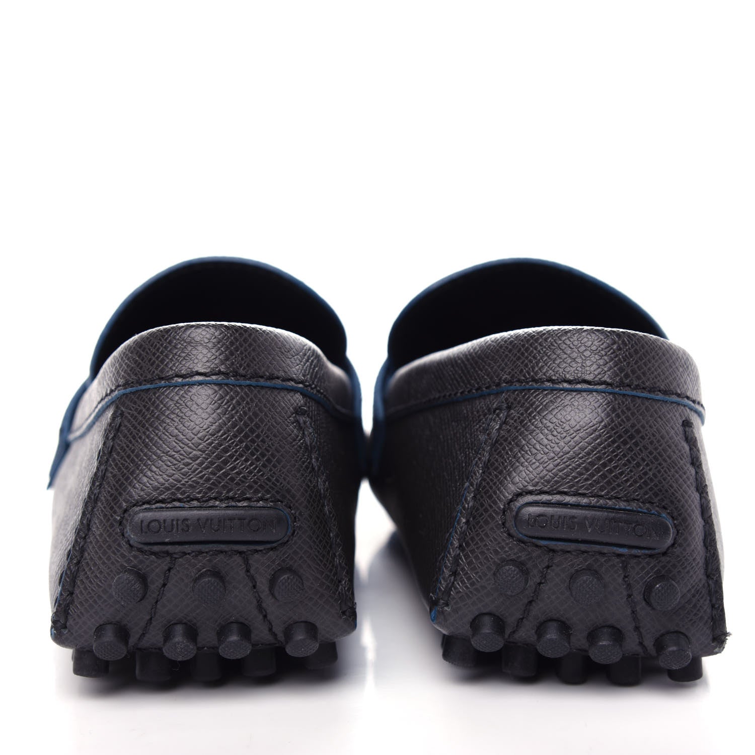 Louis Vuitton Taiga Mens Hockenheim Moccasin Loafers 8 Ardoise 7 of 10