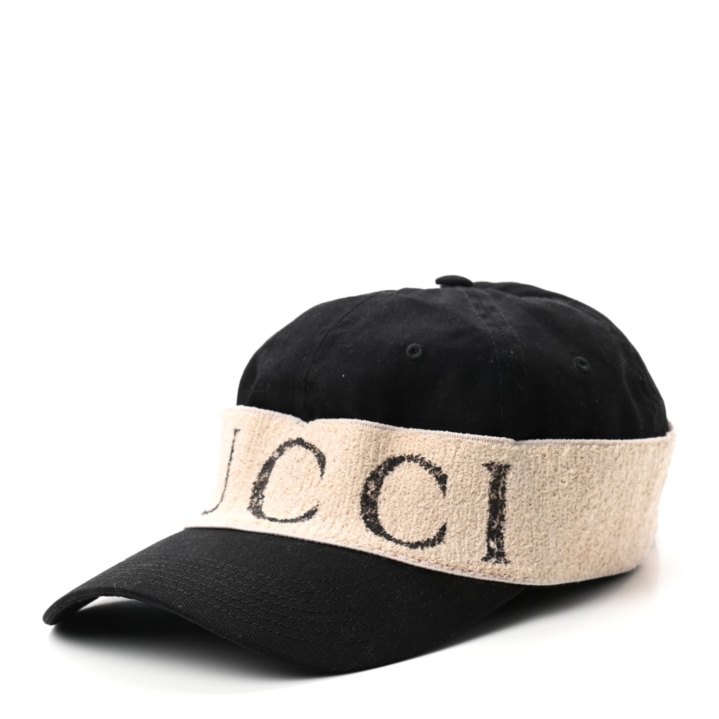 Gabardine Gucci Headband Baseball Hat M Black