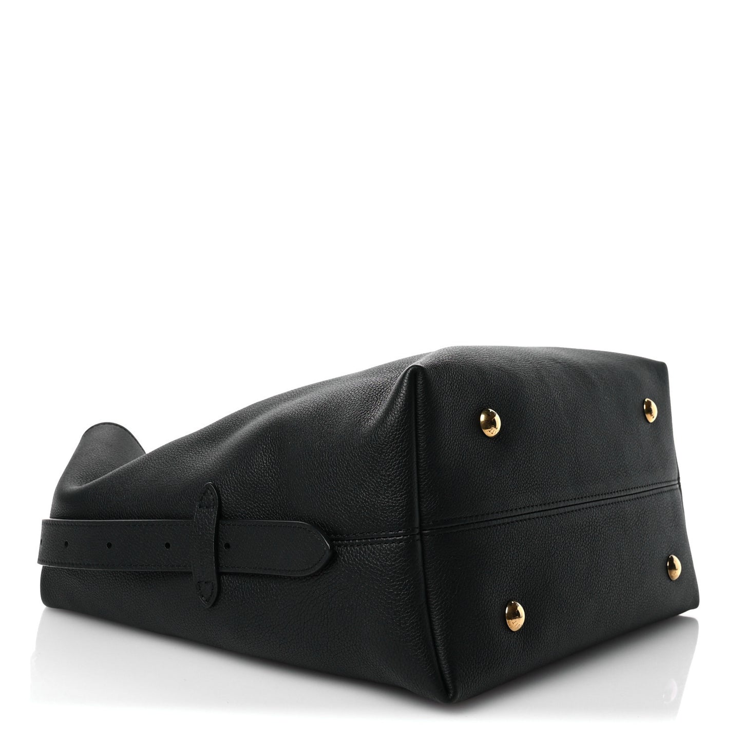 Grained Calfskin Low Key Hobo MM Black
