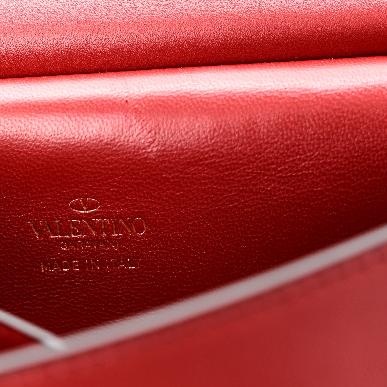 Valentino Garavani Calfskin VLogo Chain Shoulder Bag  Rouge Pur 6 of 9