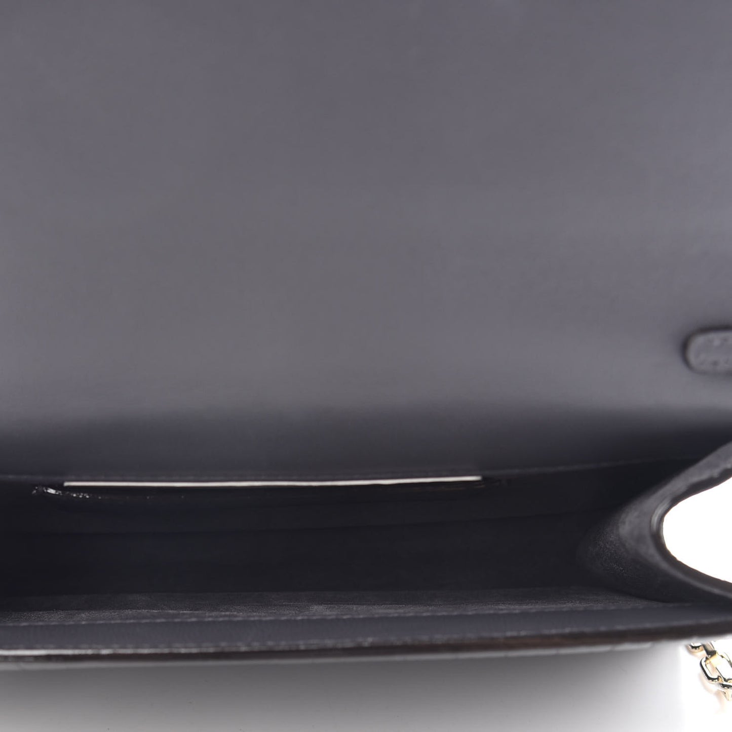 Calfskin Crocodile Embossed Varenne Chain Clutch Dusk