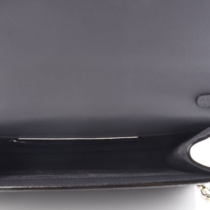 Jimmy Choo Calfskin Crocodile Embossed Varenne Chain Clutch Dusk 4 of 8