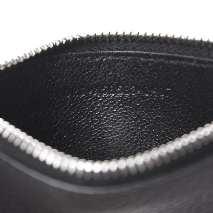 Saint Laurent Grained Calfskin 5 Fragments Zip Pouch Card Holder Black 7 of 8