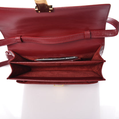 Saint Laurent Smooth Calfskin Medium High School Satchel Red 5 of 7