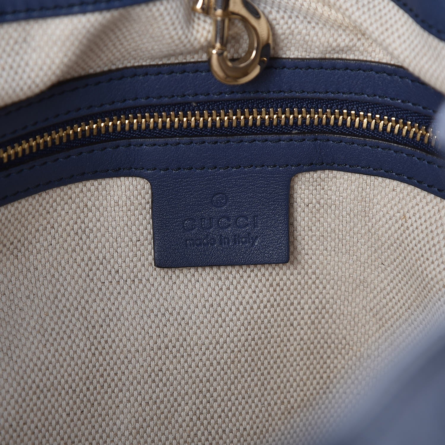 Gucci Patent Medium Soho Chain Shoulder Bag Uniform Blue 6 of 7