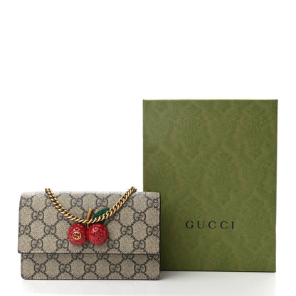 Gucci GG Supreme Monogram Mini Cherry Chain Bag 9 of 9