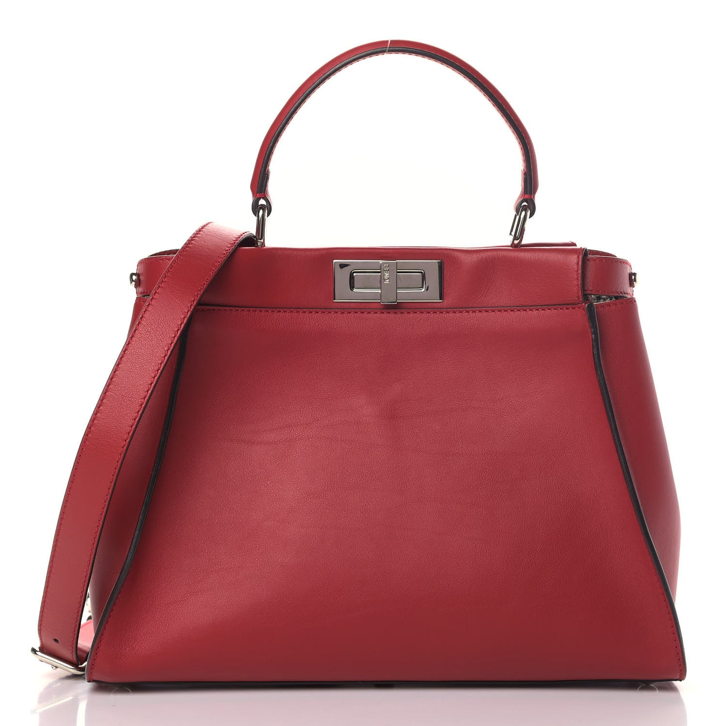 Vitello Seta Elaphe Crocodile Monster Eyes Medium Peekaboo Iconic Satchel Ribes Naturale