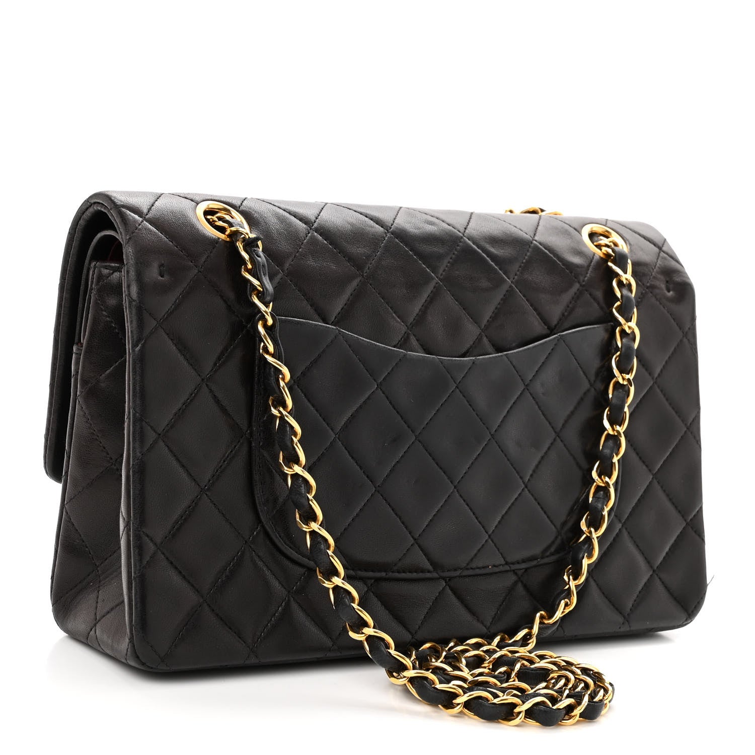 Chanel Lambskin Quilted Medium Double Flap Black 3 of 13