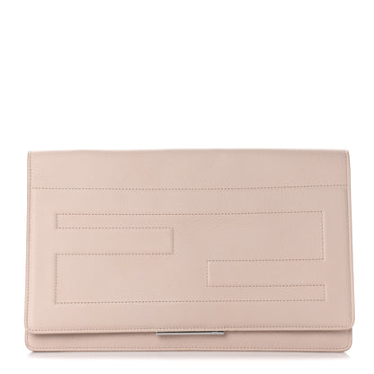 Fendi Vitello Flamingo Tube Macro Clutch Camelia 1 of 9
