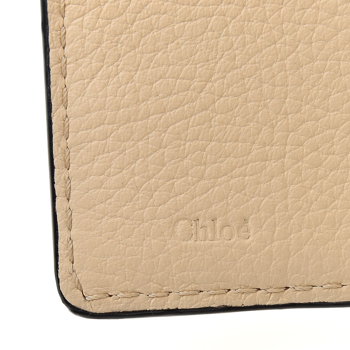 Grained Calfskin Marcie Square Wallet Blondie Beige