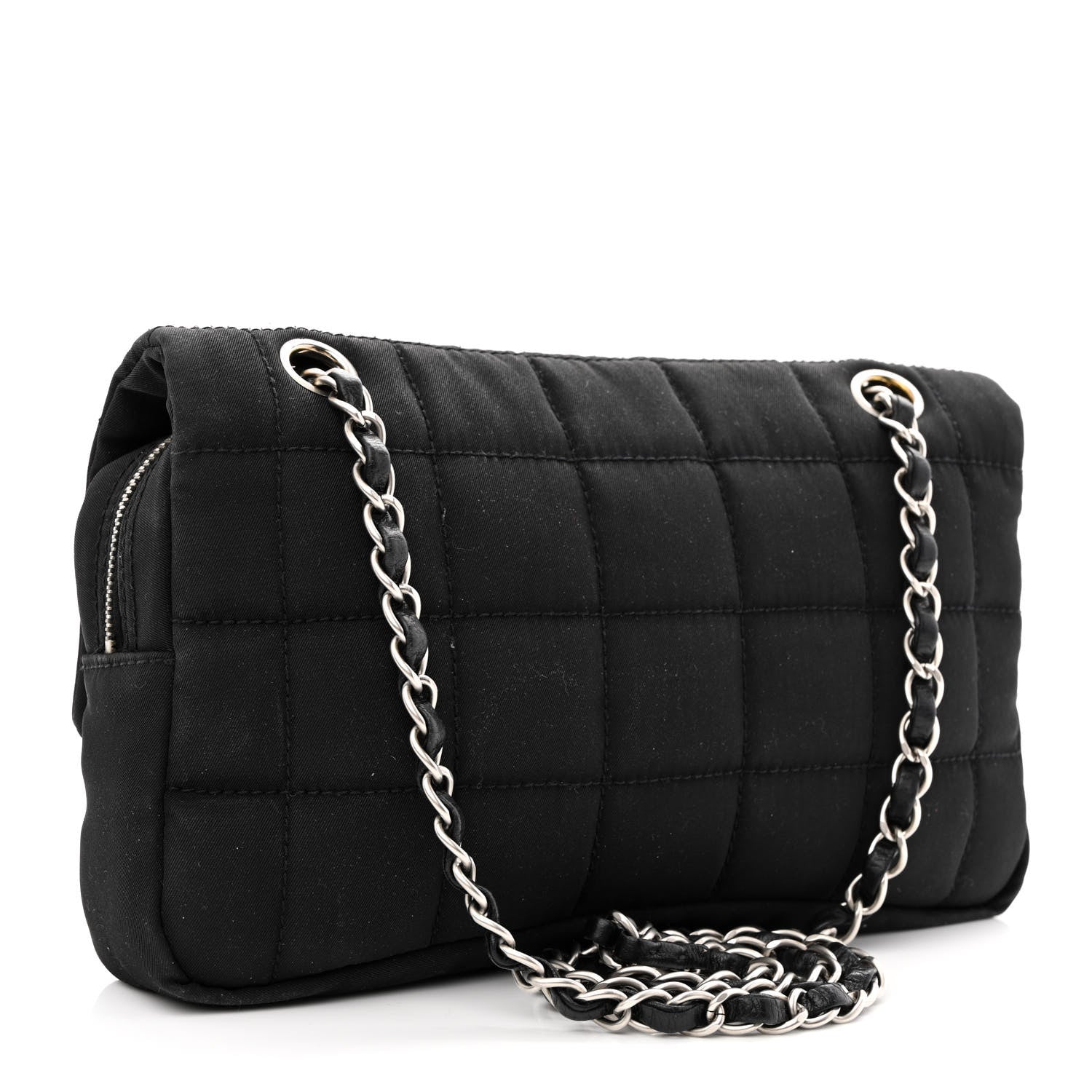 Chanel Nylon Square Quilted Flap Black 3 of 10