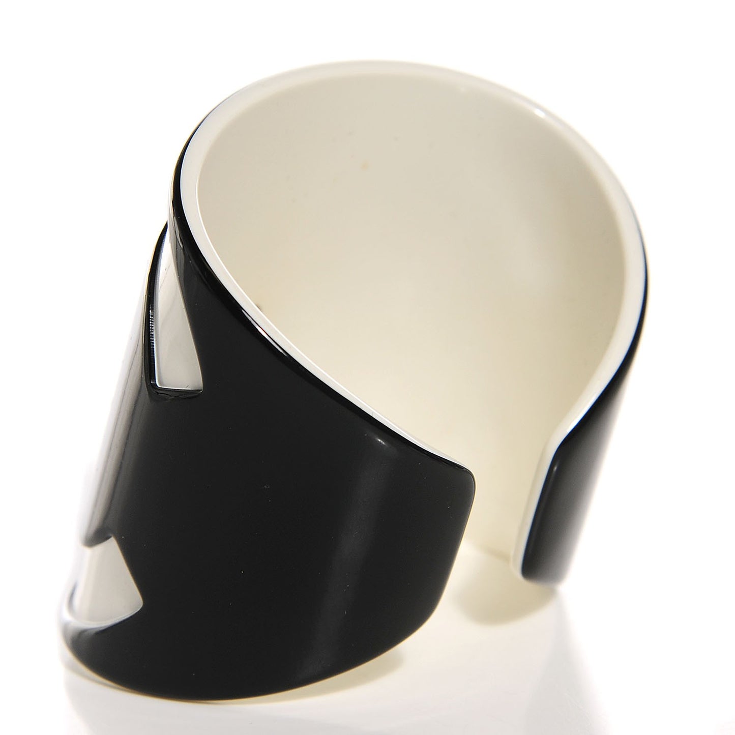 Resin CC Wide Cuff Black White