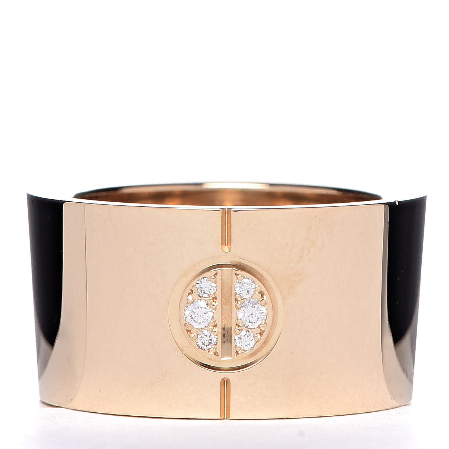18K Yellow Gold Diamond 10mm LOVE Ring 46 3.75