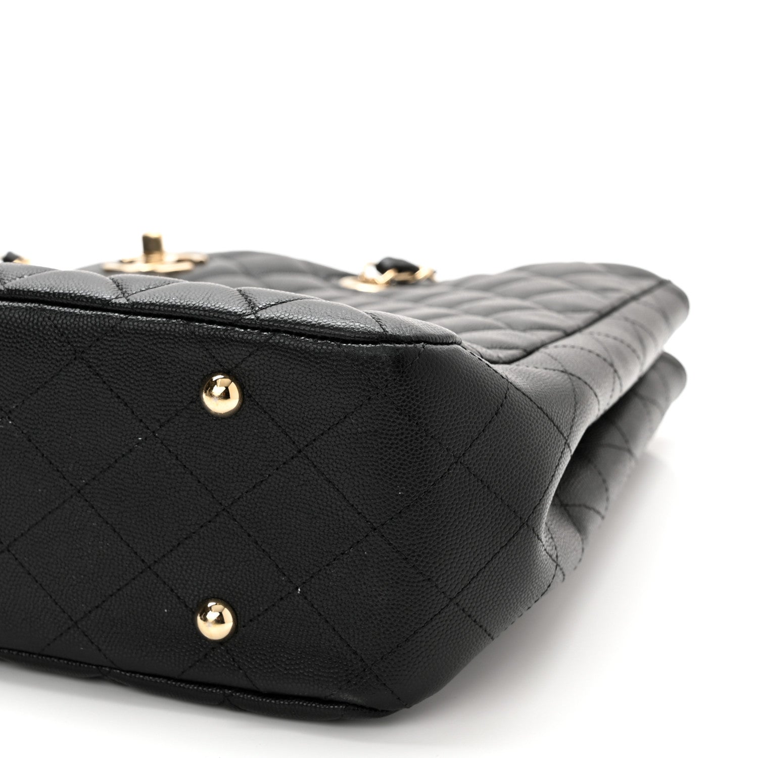 Chanel Caviar Quilted Large Shopping Tote Black 4 of 10