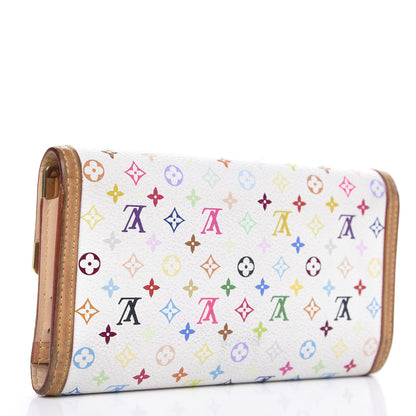 Louis Vuitton Monogram Multicolor Porte Tresor International Wallet White 2 of 11
